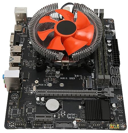 Computer Motherboard, LGA 1151 1 PCIe X16 Slot Gigabit Network Card 2 DDR3 Slots Desktop Motherboard DIY