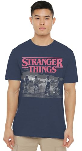 Stranger Things Unisex Strangers Things Seson 1 Poster Bike Scene Unisex T Shirt T-Shirt (Pack of 1)