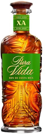 PURA VIDA - X.A - Rhum Brun - 40% Alcool - Origine : Costa Rica - Bouteille 70 cl