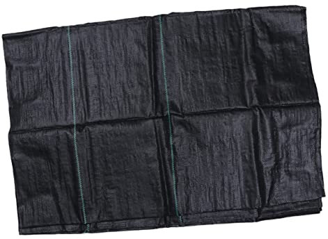 Happyyami 6pezzi Telo Antistrappo per Giardino Pp Membrana di Copertura per Orchard e Spazi Resistente Ai Raggi UV Facile da Installare con Picchetti Inclusi Nero