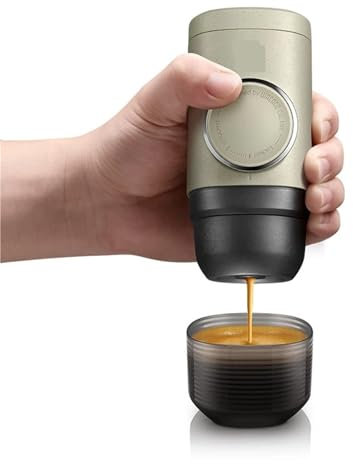 DNMBVQJB Minipresso NS2, Cafetera Espresso Portátil, Compatible con Cápsulas NS*, Accionamiento Manual, Cafetera, Regalo