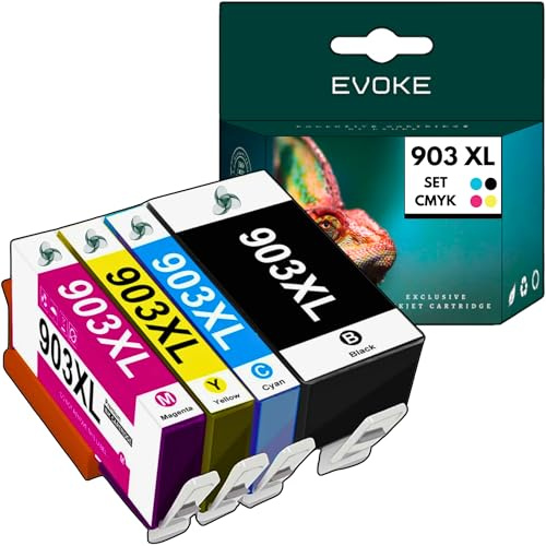 EVOKE 903 XL Tinte kompatibel zu HP officejet 6900 6950 6960 6970 6975 6860 (CMYK Set) 5530 Seiten 89 ml