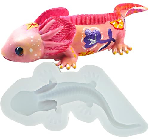 Axolotl Harzform für Epoxidharz Gips Ton Basteln