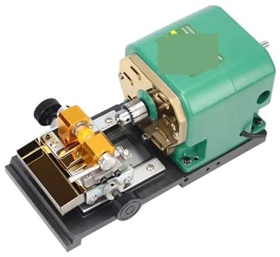 Mini-Drehbank mit Schleifperlen for Holzbearbeitung, Multifunktions-Drehbank mit drehbarem Drehzentrum(2300W with control)