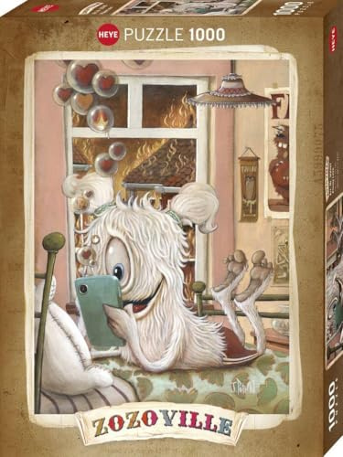 Phony Love, HEYE Puzzle von Hugo Prades: Puzzle 1000 Teile, Standard Puzzles, Fördert Konzentration, IQ Puzzle Spiele, Perfekt für die Puzzlematte, Gelegte Größe (ca.): 27 x 37 cm