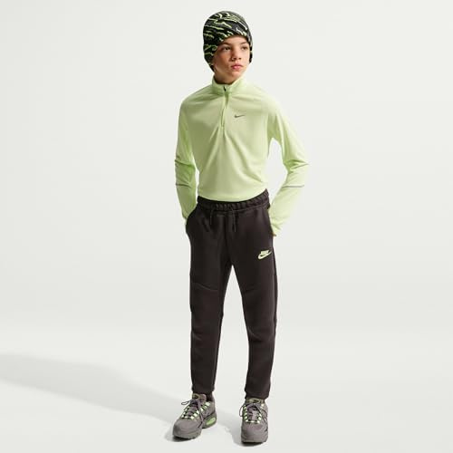 Nike Miler Oberteil Mit Dri-Fit-Technologie Und Halbreißverschluss Für Ältere Kinder, Lt Liquid Lime/Reflective Silv, IF2426-360, M