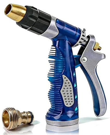 Hochdruckpistole für Gartenschlauch, Gartenspritze, Gartenbrause Metall | Hochdruck-Wasserpistole, Handbrause verstellbarem Wasserdurchfluss, Auto-Waschpistole, Wassersprüher für Gartenbewässerung