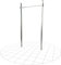 TOLYMP Einzel Reckstange Starterhorn Sonderhöhe aus V2A Edelstahl/Turnreck 300 cm Höhe/wetterfeste Klimmzugstange freistehend für Outdoor-Fitness/Turnstange bis 150 kg belastbar
