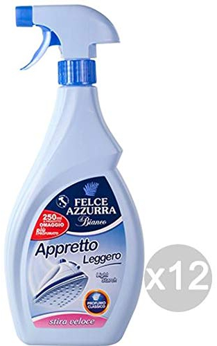 Felce Set 12 Azzurra Appretto 750Ml Spray Profumato Accessorio per Stirare