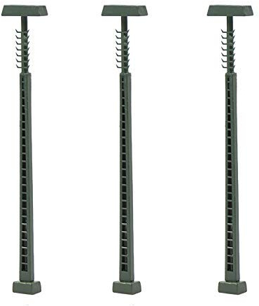 Evemodel 3 Stück Spur N 1:160 Modell LED Lampe Beleuchtung bahnleuchten Gittermastleuchte