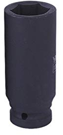 Drive Impact Socket 1/2 36mm Deep Impact Socket 6-Point Hex Metric Wrench Socket Hand Tools for Industrial Automotive Garage Repair (Pack of 1)