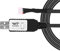 WitMotion USB-zu-RS485-Modbus-RTU-UART-Konverterkabel mit CH340-Chip, abgeschlossen durch 4-Wege-Buchsenkopf, serieller Adapter (1 m, schwarz), Windows 10,8,7, Linux MAC OS