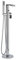 Milano Razor Modern Freestanding Bath Shower Mixer Tap Hand Shower Handset - Chrome