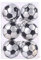 Morbuy Baumkugeln 6 Stück Christbaumkugeln Weihnachtskugeln, Weihnachtsdekorationen Baumschmuck für Tannenbaum, für Weihnachten, Hochzeit, Jubiläum, Party, Feier usw (6CM,Fußball)