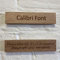 Cutncraft Designs Personalised wooden plaque/sign bespoke childs bedroom door/custom text - Calibri Font (20x5 cm / 8x2 inch)