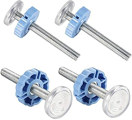 4 Stk Druckschrauben Klemmschraube Screw Gitter Gewindespindelstangen Schrauben Kit für Treppengitter Kindergitter Haustier Treppengitter Baby Gate(blau)M10 x 90mm