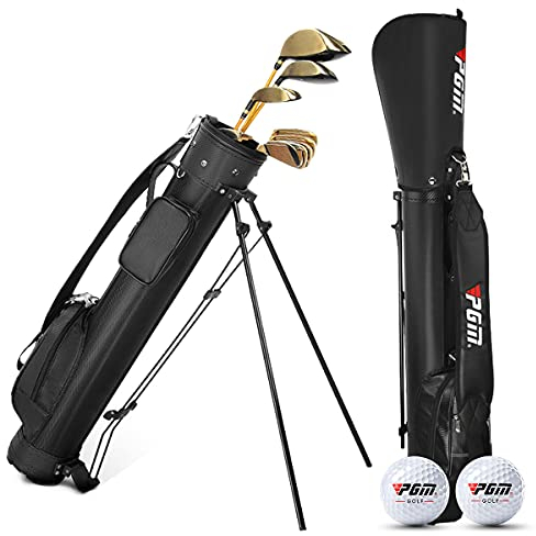 Golftasche für Männer und Frauen, einfach zu tragen und langlebig, Golftasche, Sonntagsgolftasche, ideal für Golfplatz und Reisen, leicht und wasserdicht, Schwarz (Schwarz)