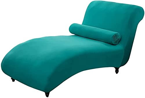 QHDXL Stretch Relaxliege Schonbezug ohne Armlehnen Elastische Chaiselongue Schonbezüge Abdeckung Liegesessel Bezug Sofabezug rutschfest Relaxsessel Bezüge Hellgrau (Color : Color-10)