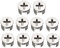 Furniture Cam Lock Nut Connectors Fittings 15x11mm for Cabinet Drawer Wardrobe Furniture Beds Chairs Cam Lock Slotted Screw Fittings 10pcs