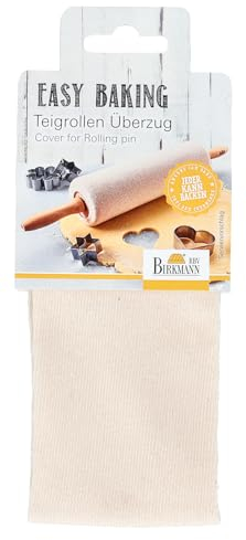 Birkmann, Teigrollenbezug, Easy Baking, Baumwolle, bei 30°C waschbar, Grau