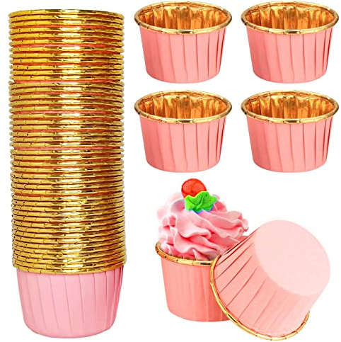 Muffinförmchen Papier 100 Stück, Nicht klebrig Muffin Förmchen, Cupcake Formen für Muffin, Kuchen, Pudding