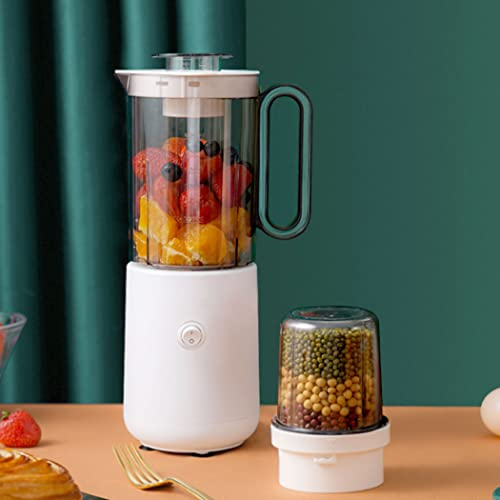 Blender Mixeur Smoothie Electrique 300W avec Récipient en Verre de 800ML/Lame en Acier Inoxydable à Quatre Lames, Design Écologique, Oignons, Herbes, Smoothie, Milk-Shake, Gaspacho