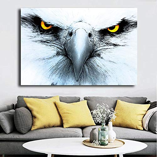 Tiere Poster und Drucke Adler Skandinavisches Dekor Leinwandbilder für Wohnzimmer Adler Malerei Wandkunst Decoracion 90x130cm Rahmenlos