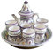 Set teiera marocchina in ceramica dipinta a mano