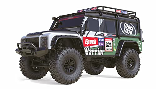 Amewi 22590 Dirt Climbing Fierce Tiger SUV Crawler 4WD 1:10 RTR Negro Incluye Mando a Distancia, batería, Cable de Carga