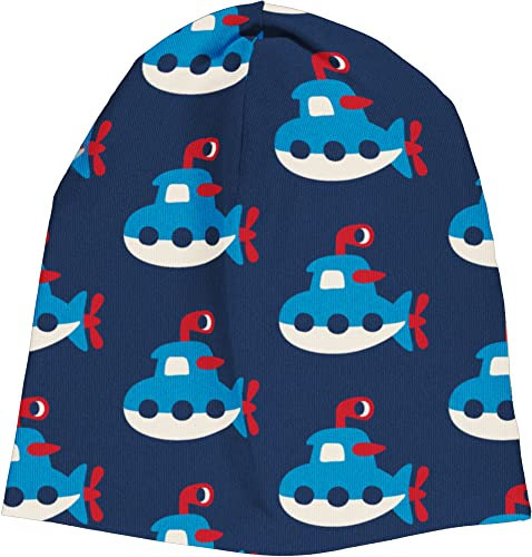 Maxomorra Kinder Beanie Mütze mit U-Booten Submarine48-50