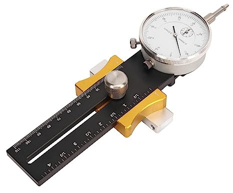 Spacnana Table Saw Gauge Adjustable Dial Indicator Woodworking Band Saw Calibration Tool Calibrator 5.12 to 8.66in