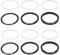 eMagTech 12 Stück Dichtung für Fahrrad-Tretlager, 24 mm, unterer Abstandshalter für Tretlager, Unterlegscheiben, Straßenzubehör für BB86/91/92/BB30/PF30
