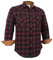 Dctop Chemise en flanelle pour homme - Manches longues - Chemise de bûcheron à carreaux - Bouton pression - Coton - Avec poche - Coupe droite - Décontractée, 6# Russe/marron/noir, L