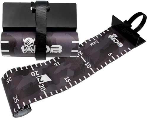 Angel-Berger Wild Devil Baits Rollup Measure Scale Fish Ruler Mètre ruban pour mesurer le poisson