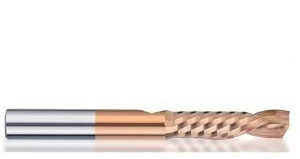 WZFC Compound Milling Cutter Up Down Cut Router Bit Carbide End Mill Single Flute Milling Bit,8x32x80mm