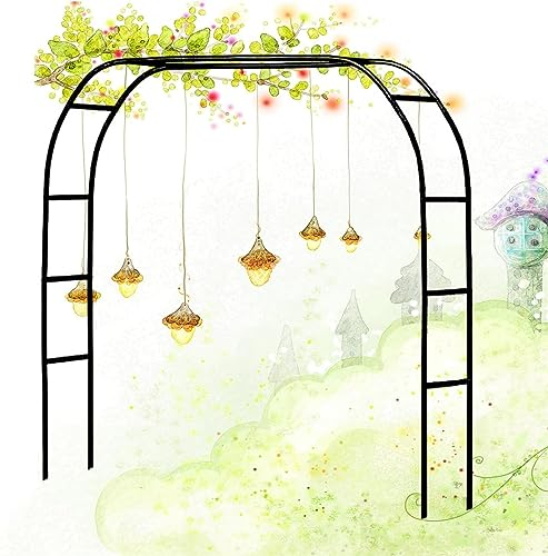 GueTTO Gartenbogen Rankhilfe Rosenbogen 200cm 180cm 160cm 140cm 120cm breit alle Rankpflanzen Rankbogen Spalier, Rosenbogen Aus Edelstahl, Gartenbogen Aus Metall,W200*230cm