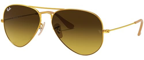 Ray-Ban Pilot Aviator Original mit Care-Kit (Gold | Brown Gradient, Large 58)
