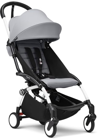 Poussette YOYO 3 châssis blanc Pack 6+ Stone - Stokke
