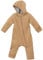 Disana ZIPP-OVERALL Baby & Kinder - 100% Bio-Merino, Wollwalk – atmungsaktiv & angenehm wärmend - unisex Gr. 50 – 116 – nachhaltig & fair – mit Reißverschluss - made in Germany | Karamell Gr. 74-80