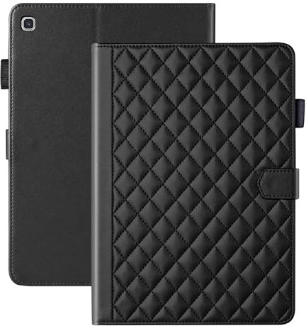 Vaitasy Hülle für Samsung Galaxy Tab S6 Lite 10.4 Zoll 2024/2022/2020 Business PU Leder Tablet Schutzhülle für Galaxy Tab S6 Lite mit Kartensteckplatz Ständer Schwarz