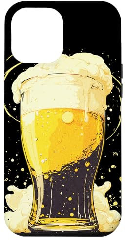 Hülle für iPhone 14 Pro Max Biertrinken, schaumiger Kopf, Lagerliebhaber, Pint-Glas, Grafik