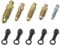 Brake Caliper Bleed Screws with Dust Caps,Motorcycle Bleed Screw M6 x 1 mm,M7 x 1 mm,M8 x 1,25 mm,M10 x 1 mm,M10 x 1,25 mm,Brake Caliper Bleeding Bleed Nipple Screw,5 Pieces