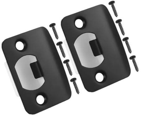 CATIEBYE Metal Door Strike Plate House Door Strike Plate Polished Chrome Finish