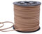 Luabue 1 Rotolo Cordoncino in Pelle Scamosciata Cordino in Pelle 2mm x 90m Cordino in Finta Corda Suede Cord Corda di Cuoio per Collana Braccialetti Confezione Regalo (Kaki)