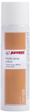 Pavoni Metallized Spray Gold - 250ml | Fast-drying formulation prevents runs on delicate icing, providing efficient coverage for high-volume commercial catering.