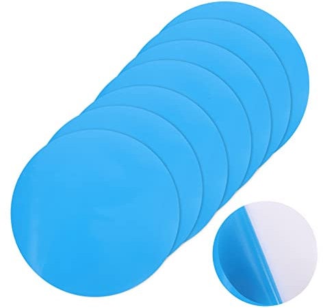 Supvox 5 Sätze PVC-reparaturkleber Boot Schwebend Schwimmbad Bausatz Reparaturflicken Für Schwimmringe Reparaturflicken Für Luftmatratzen PVC-reparaturpflaster Blue 10 Stück * 5