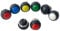 10 pezzi a due pin 12mm Ripristino fai-da-te Interruttore a pulsante di piccole dimensioni Interruttori momentanei a clacson di alimentazione elettrica(Green)