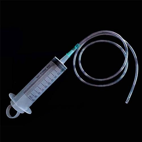 Large Plastic Syringe with Handy Plastic Tubing for Dispensing Injection,Oil Syringe with Tube Multifunction Suction Oil Syringe Oil Pump for Oil or Glue Applicator