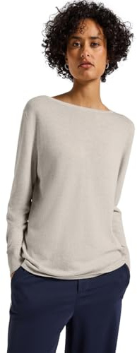 Street One 3015618 Maglione Basic, Tusk Cream Mel, 42 Donna