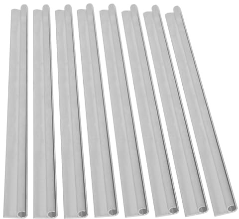 KMDZDZGS 8Pcs Awning Rails, Aluminum Awning C-Rail Channel Track, 8 x 50 cm Motorhome Awning Rail Strips, Kador Strip for Campervan, Caravan, Camping Tent Equipment Awnings Accessories